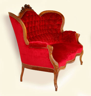 Louis-Philippe Sofa aus seitlicher Ansicht