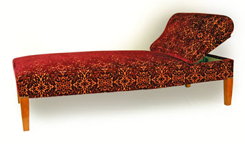 Chaiselongue mit verstellbarem Kopfteil