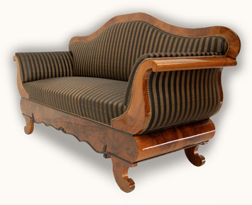 Biedermeier Sofa seitlich